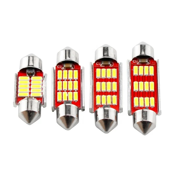 Wholesale Price 31mm 36mm 39mm 41mm Festoon Canbus 4014 12smd C5w Led Reading Light Dome Lamp Interior Car Lights 12 Volts White