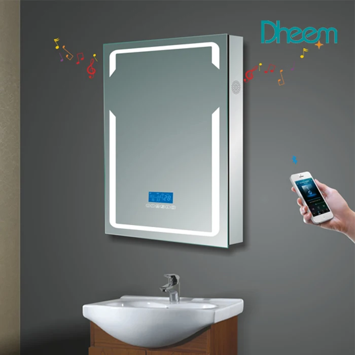 
Rectangle Smart LED Bathroom Mirror with Blue tooth and Radio 