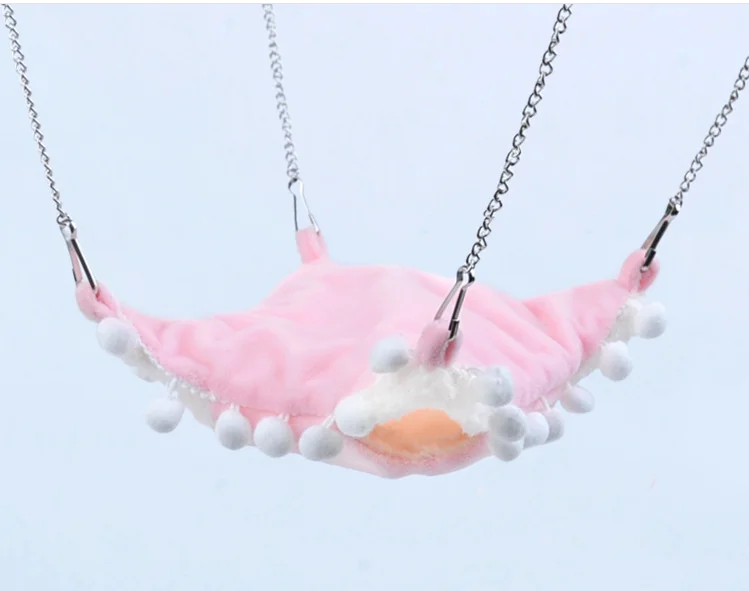 
New Double-layer Plush Soft Warm Winter Hanging Nest Sleeping Bed Small Pets Hamster Squirrel Chinchilla House 