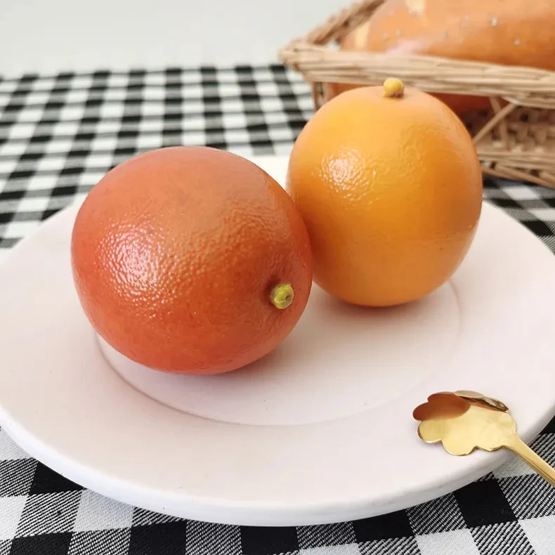 2024 New Product Decorative Artificial Foam Fruit Orange Home Artificial Decoration  Foam Model Orange Fruits