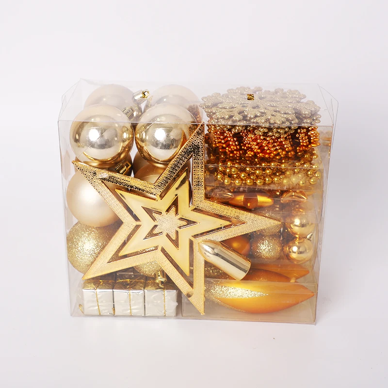 New Style Wholesale Shatterproof Blue Plastic Christmas Ball Sets Tree Ornaments For Christmas Tree Decoration