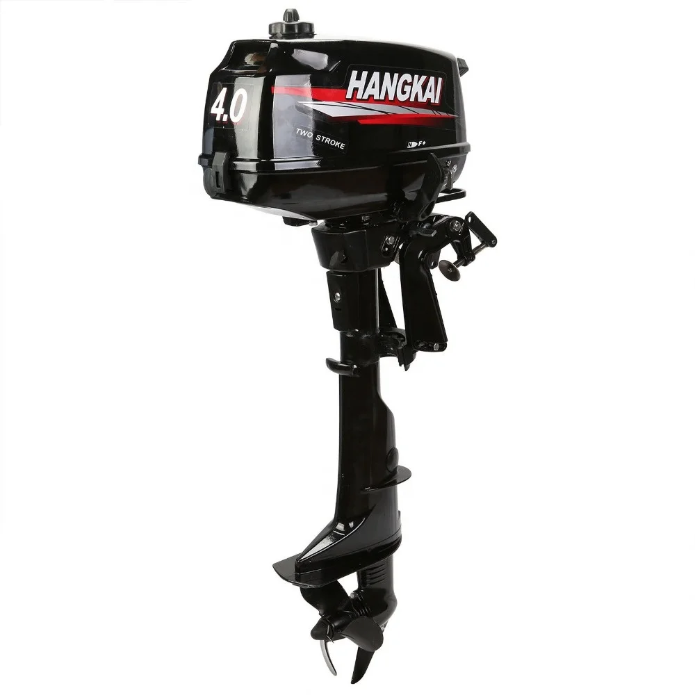 New Water Cooled HANGKAI 4HP 2 Stroke Gasoline Outboard Motor Engine For Inflatable Boat