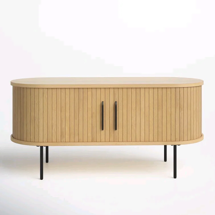 Combohome High Quality Modern Style Home Usage Wooden Console TV Unit Bamboo TV Cabinet for Living Room Furniture