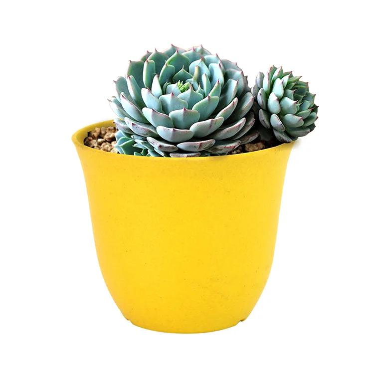 Colorful Durable bamboo fiber flower pots shelf plant flower pots holder for indoor outdoor