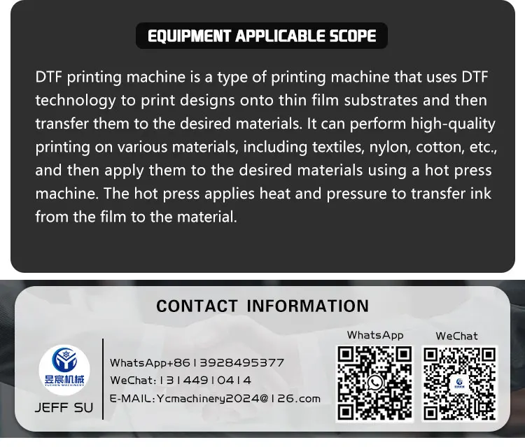 The Best Desktop Printer A4 DTF Printer High Quality L1800 DTF Printer For T-shirt Hoodies Tote Bags