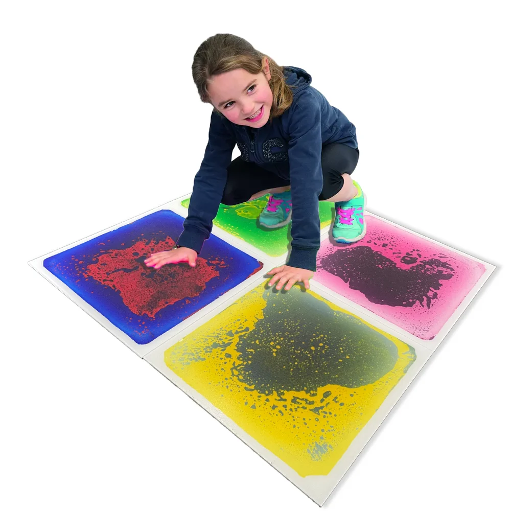 Tiktok Best Selling Stimulate Children Imagination Liquid Floor Tiles  Non-toxic Vinyl Floor Liquid Tiles For Kid Room