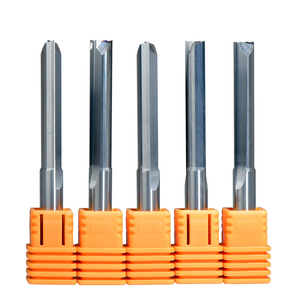 cnc carbide tools  Straight slot milling cutter wood router bits  woodworking double flute Straight endmill