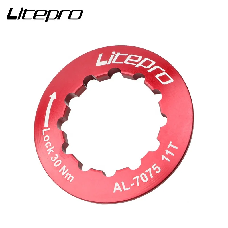 Колпачок блокировки кассеты для велосипеда Litepro колесо свободного хода 8 9 10 11 12 Скоростей звездочка из алюминиевого сплава кольцо горного
