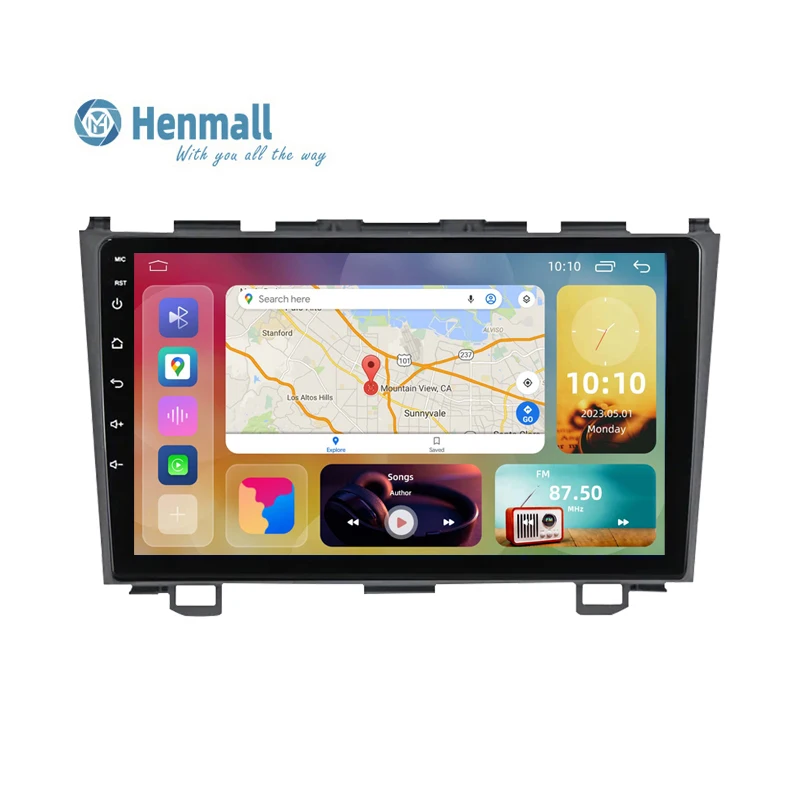 HENGMALL для Honda CRV CR-V 2006-2012 автомобильный android-плеер 2 din gps стерео видео навигация мультимедийный dvd-плеер