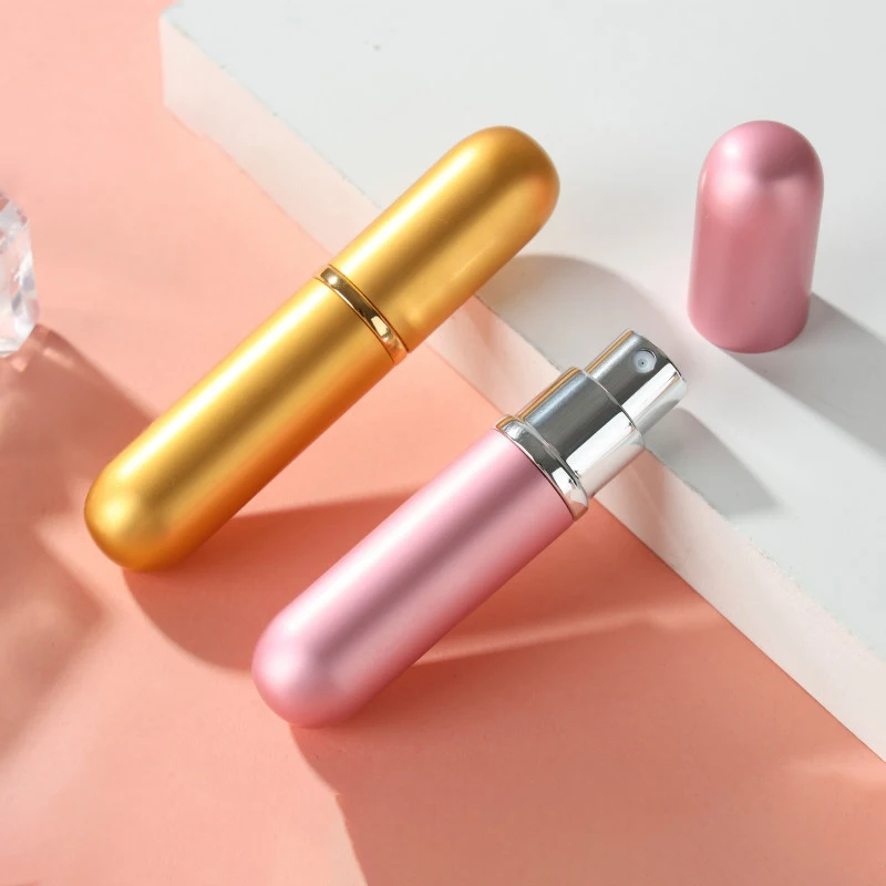 Bottle Spray Glass Mini Small- Capacity Portable Luxury 5Ml 10 Ml Atomizer Perfume Aluminum Atomizers