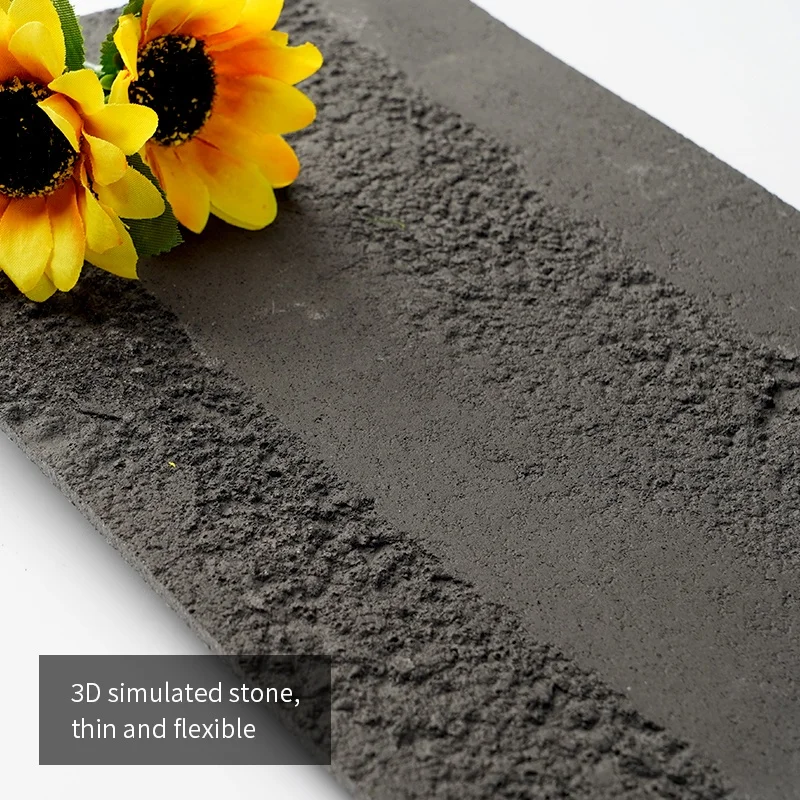 exterior cladding clay veneer flexible stone soft ceramic wall artificial art decorative mcm soft stone tile
