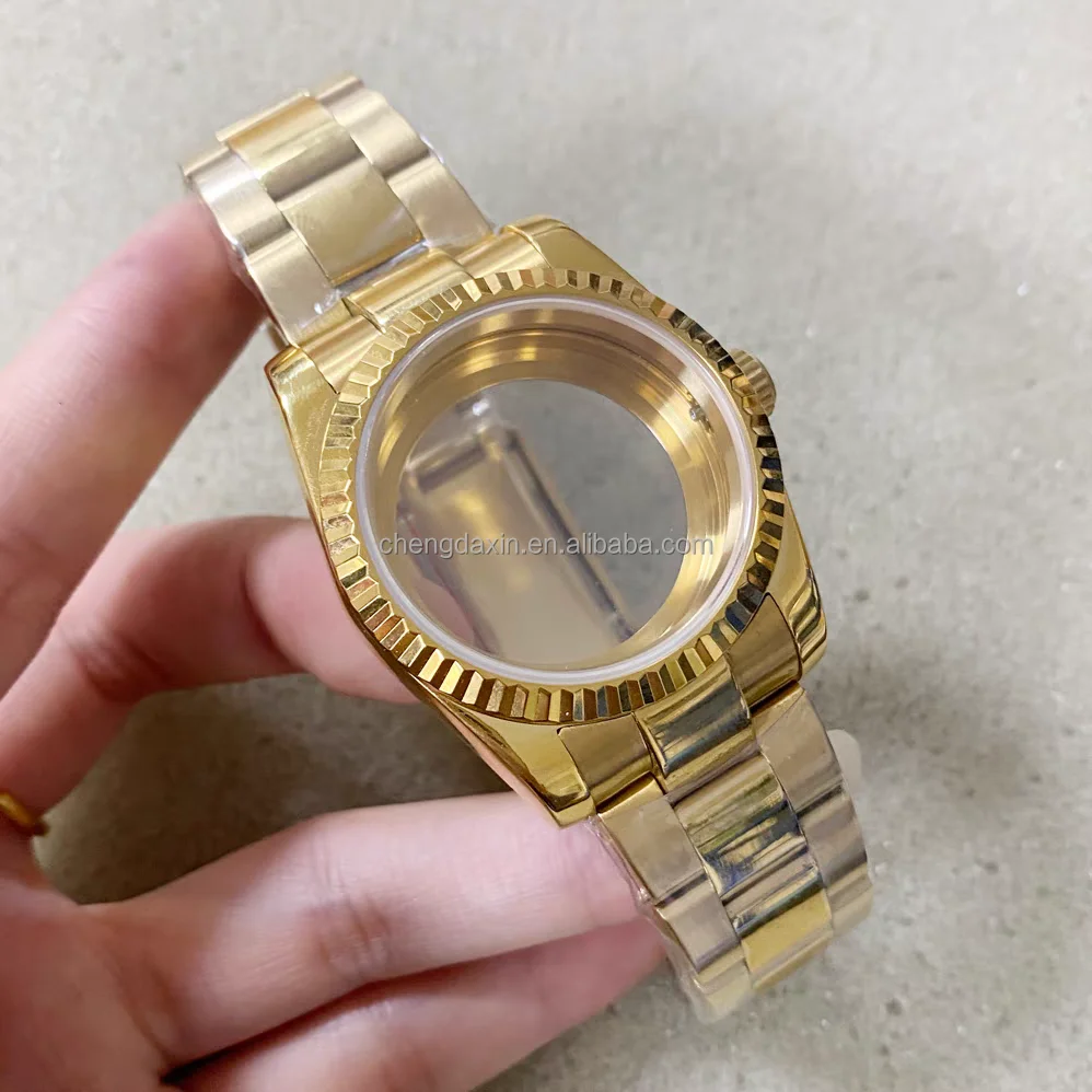 NH36/39mm 904L Stainless Steel Watch case With Strap Bracelet for NH35/36 Movement Zoomer Men SEI-KO Seik-o MOD KIT