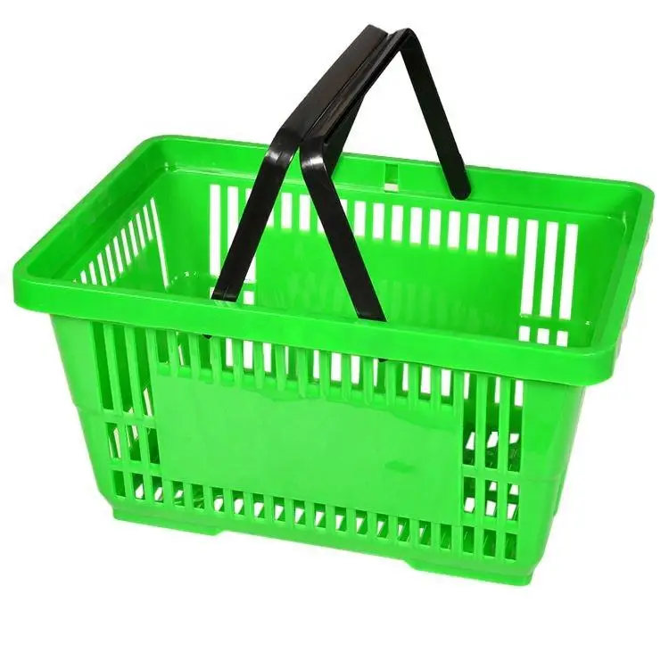 Retail Grocery Supermarket Hand Plastic Shopping Basket