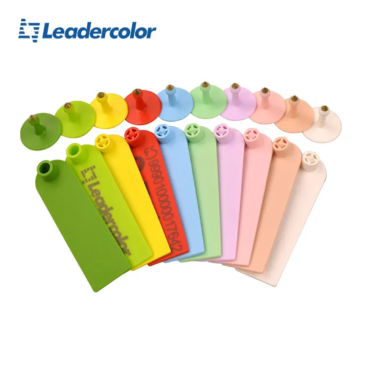 Factory Price Passive Ear Tag Non-Toxic TPU Material Laser Logo RFID UHF Animal Ear Tags For Long Read Range
