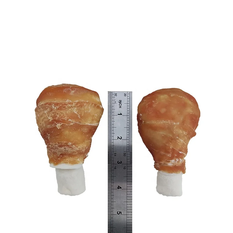 High Quality Durable Delicious Drumstick real chicken wrapped beefhide bones dog chew Dog Treats