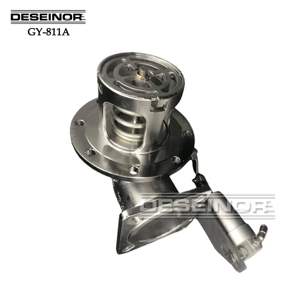 Tank truck External thermal insulation  stainless steel emergency shut-off valve