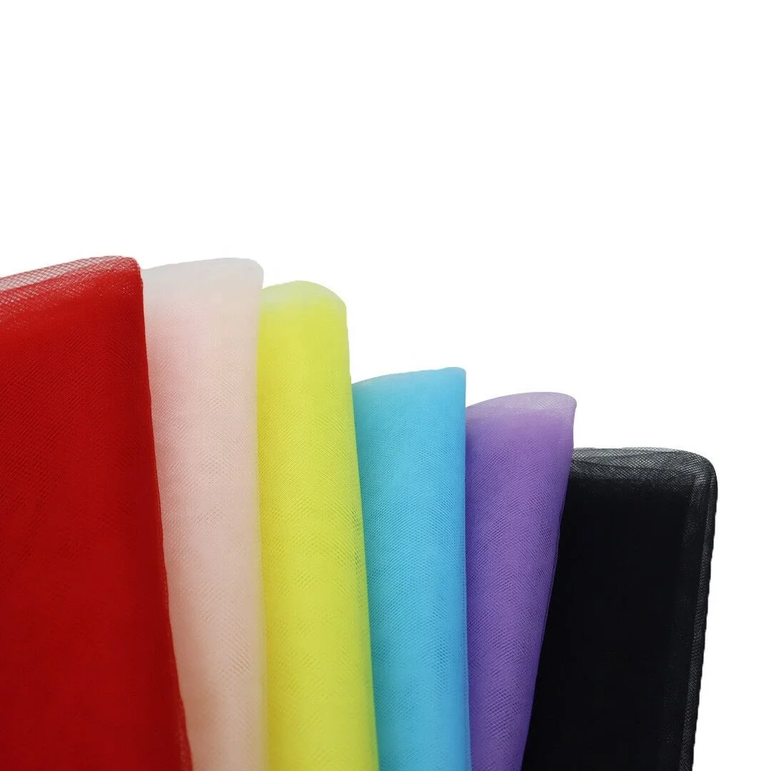 Light weight 30-55gsm 100% polyester Dyed Knitted Mesh Fabric knit fabric