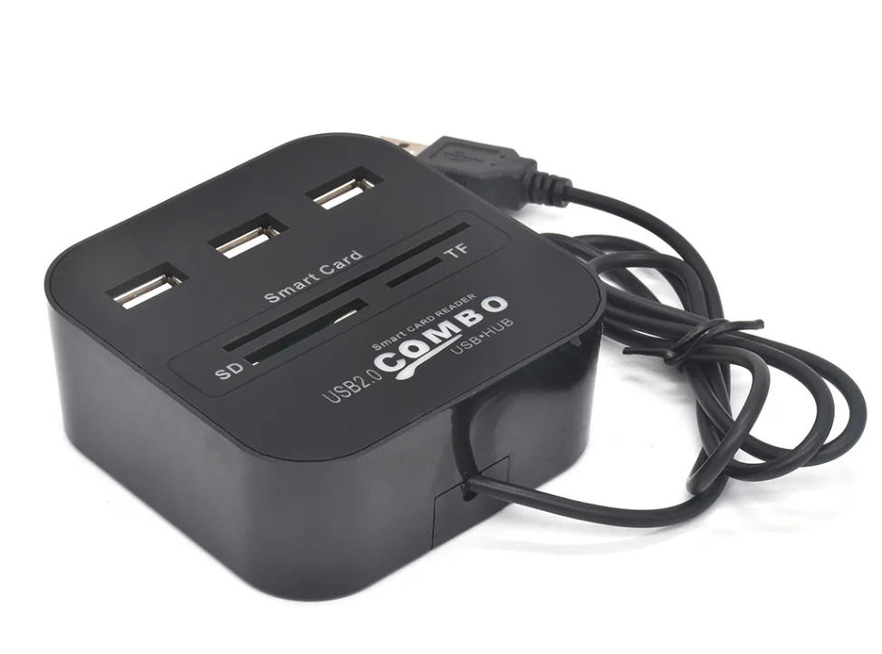 Заводская Прямая поставка USB банкомат сим-карта интеллектуальный кардридер IC концентратор SD