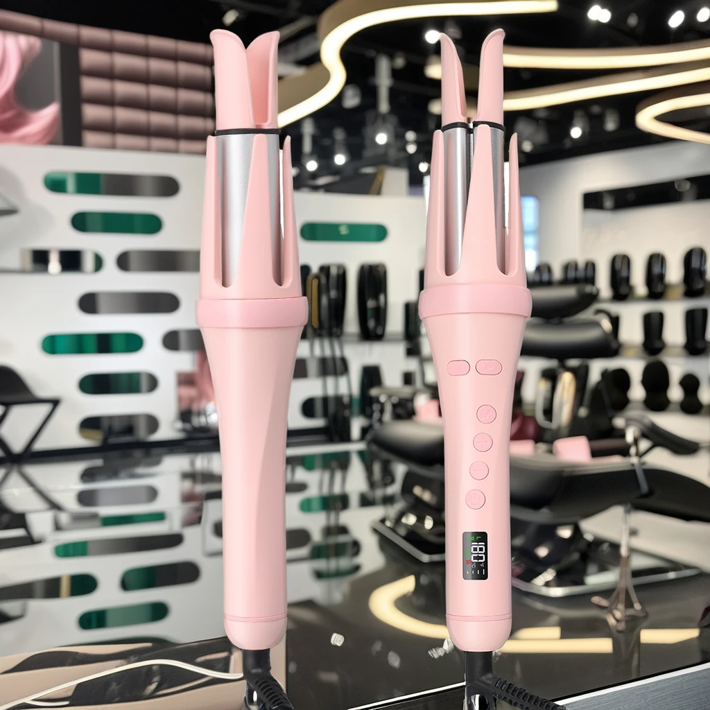 Professional Ceramic Electric Curler Machine Custom Wand Rotating Automatic Hair Curler Curling Iron
