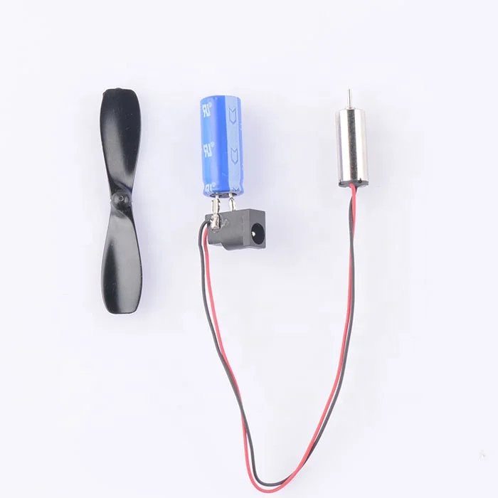micro coreless dc Driving motor Drone Toy Power Set Accessories with Propeller and  battery box