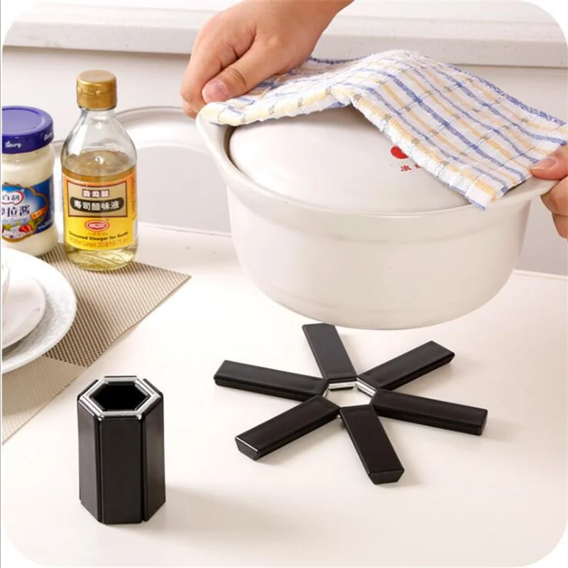 Foldable Pan Mat Sturdy Heat Resistant Heat Insulated Anti Slip Anti Scald Pot Coaster Placemat Kitchen Insulation Pads