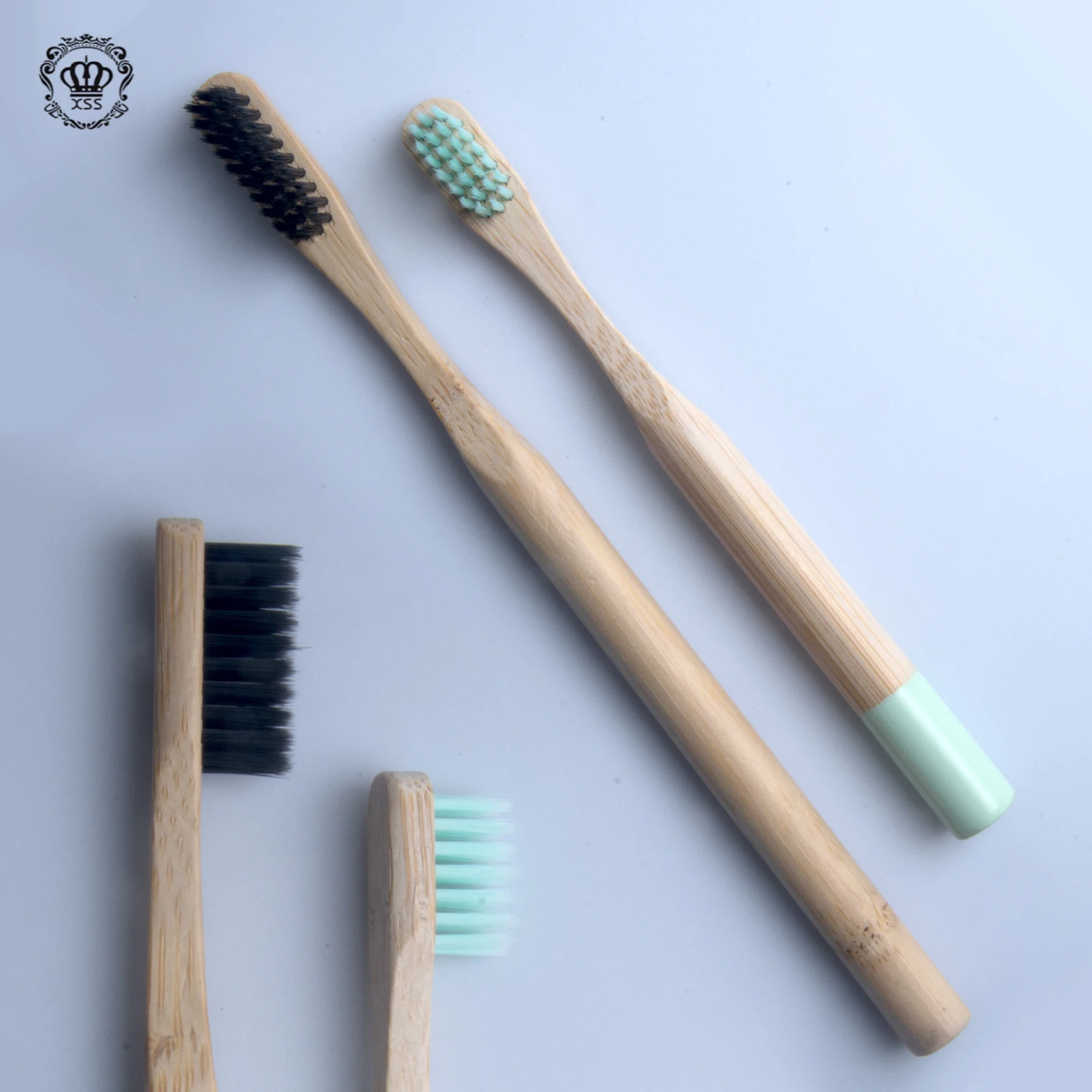 XiBrush бесплатный образец оптовая продажа биоразлагаемая Экологически чистая мягкая бамбуковая зубная щетка древесный уголь Бамбуковая Bambu