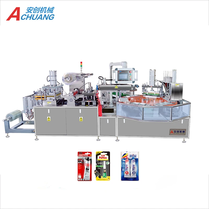 Automatic Small Blister Paper Plastic Packaging Machine for Pencil sharpener/eraser/correction fluid/solid/battery/gas lighter