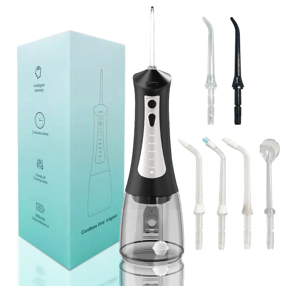 Professional eco-friendly  pick dental floss waterproof 5 gear wasserflosser silent water floss