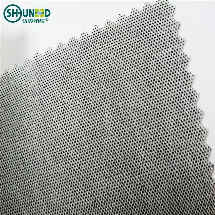 Eco-friendly 230gsm 3.5H Hand Feeling Cap Interlining Cotton Nylon Fusing Garment Woven Rolls for Caps