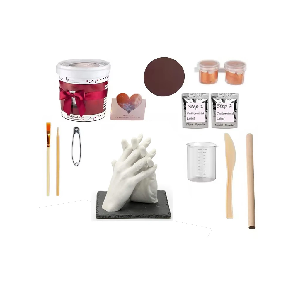 Hand Casting Kit Alginate molding powder hand casting kit couples DIY hand casting kit 3d gift