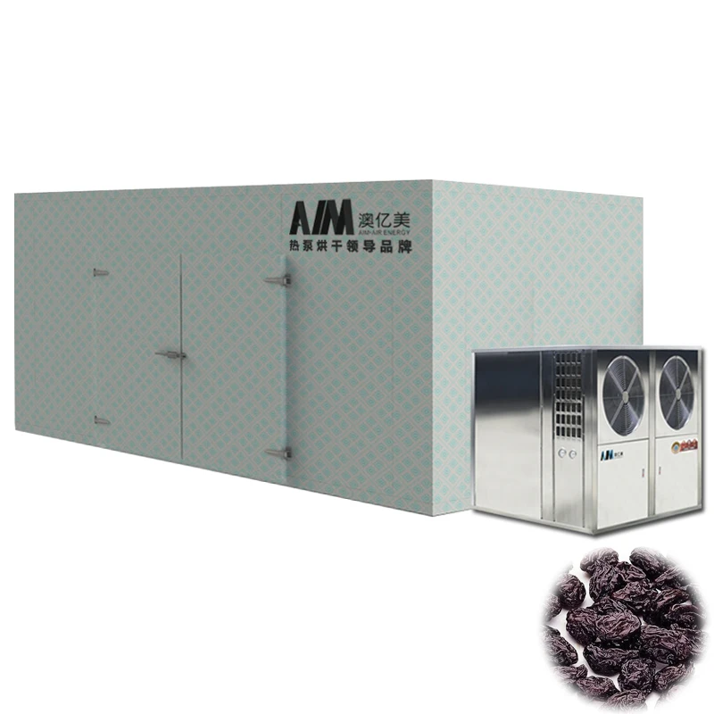 AIM Energy Saving Heat Pump SS 304 Automatic Ozone Room Type Plum Prunes Blueberry Dryer Drying Machine Equipment Dehydrator