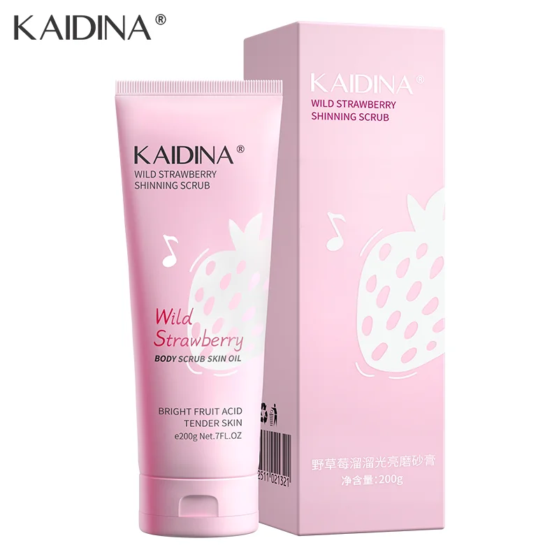 Wild Strawberry Bright Skin scrub mild exfoliating body scrub whitening moisturizer body scrub deep cleansing moisturizing