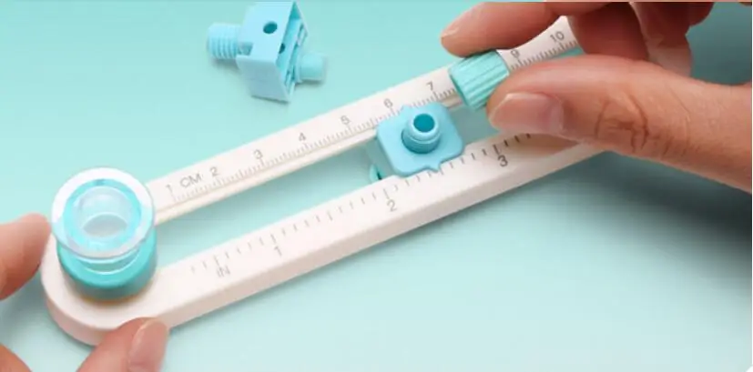 Plastic 2-20cm Circle Paper Cutter Multifunctional Craft Cutting Tools Paper Scrapbooking Cards Cutters For Home Study Offices