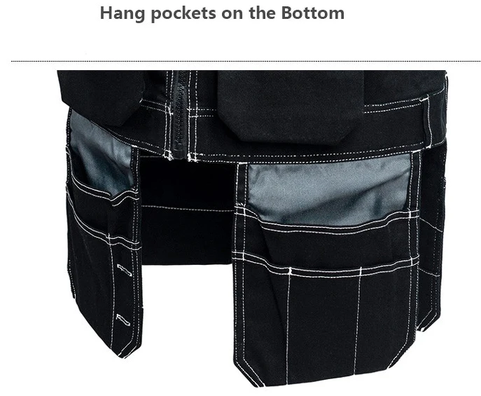 2021 Men Grey tool working vest utility tool vest workwear men safety vest