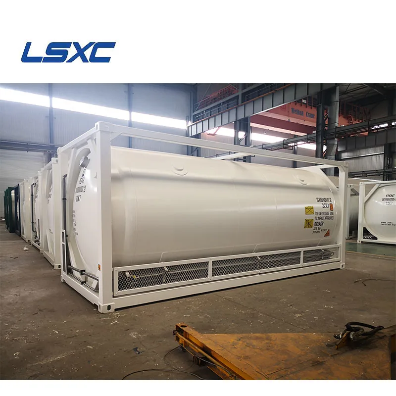 LR Intermodal 20 ft 40 ft LNG T75 Storage Transport LO2 LN2 LAr Cryogenic liquid gas tank container ISO TANK CONTAINER