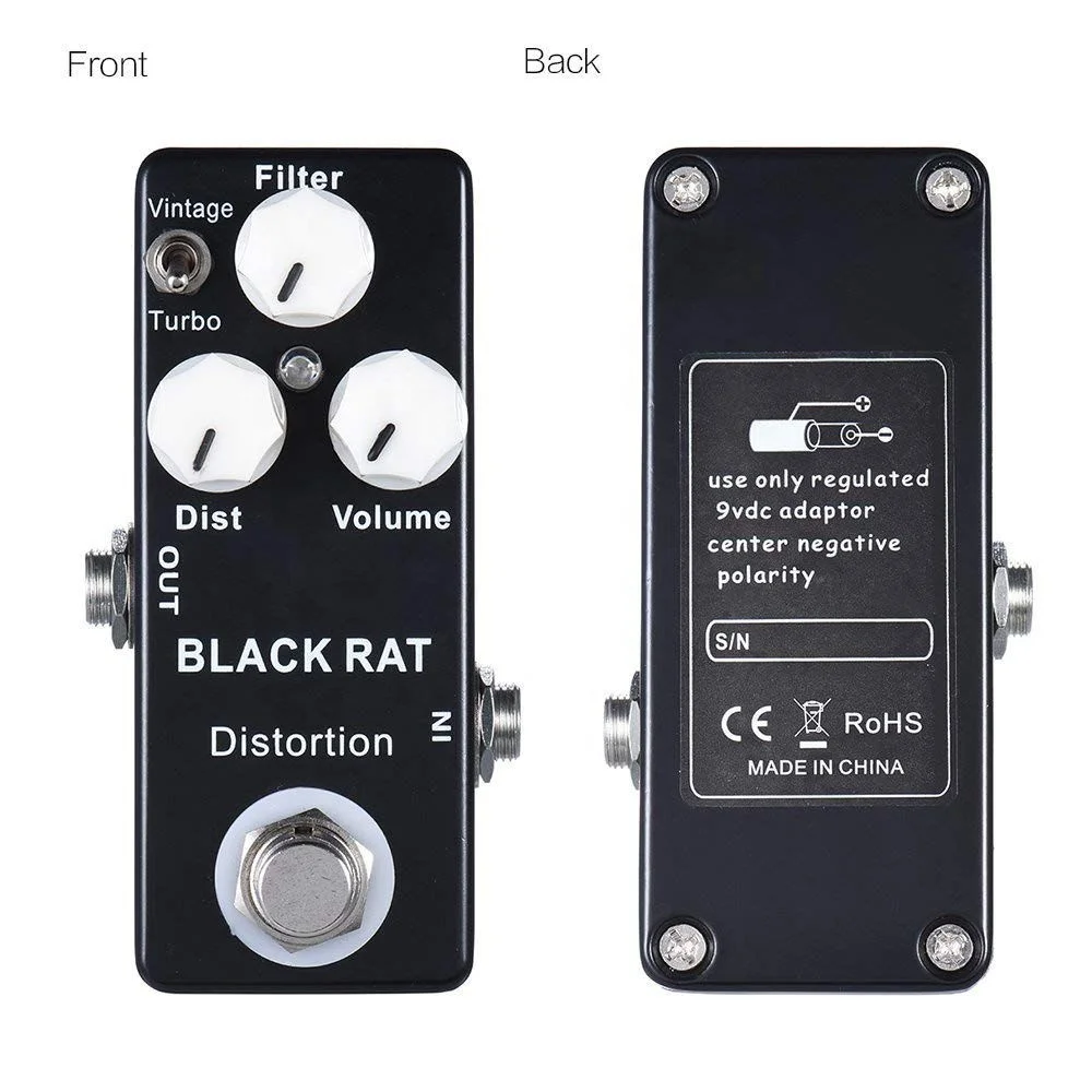 Wholesale Custom Bass Guitar Effect Pedal Distortion Vintage Power Supply DC9V Effects Pedals Delay Overdrive Metal Box