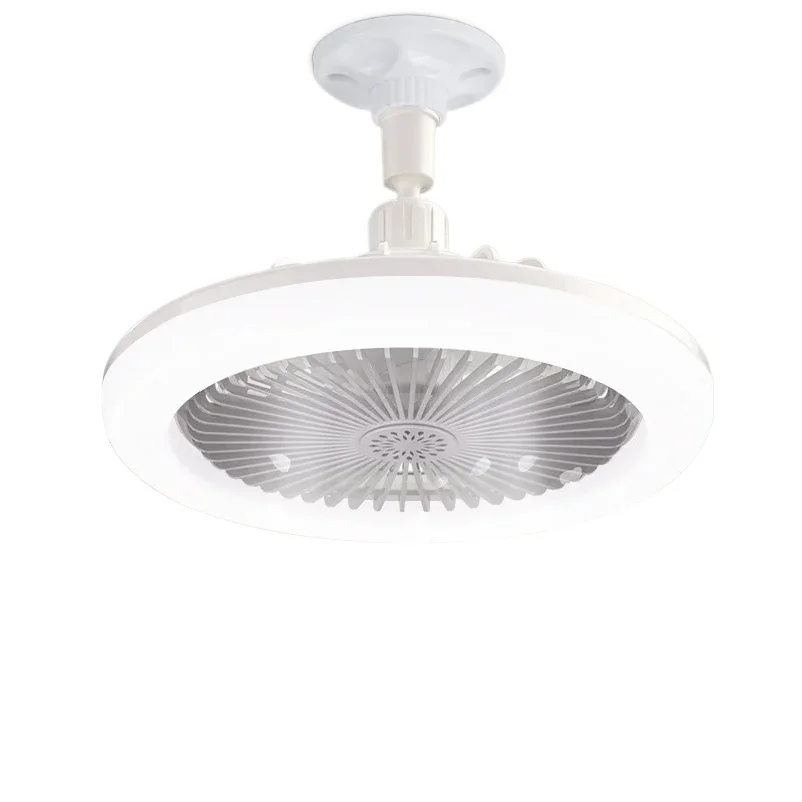 Universal Ceiling Lamp 2 In 1 Creative Lighting Fan Lamp Led Ceiling Fan With Light And Remote E27 Led Bulb