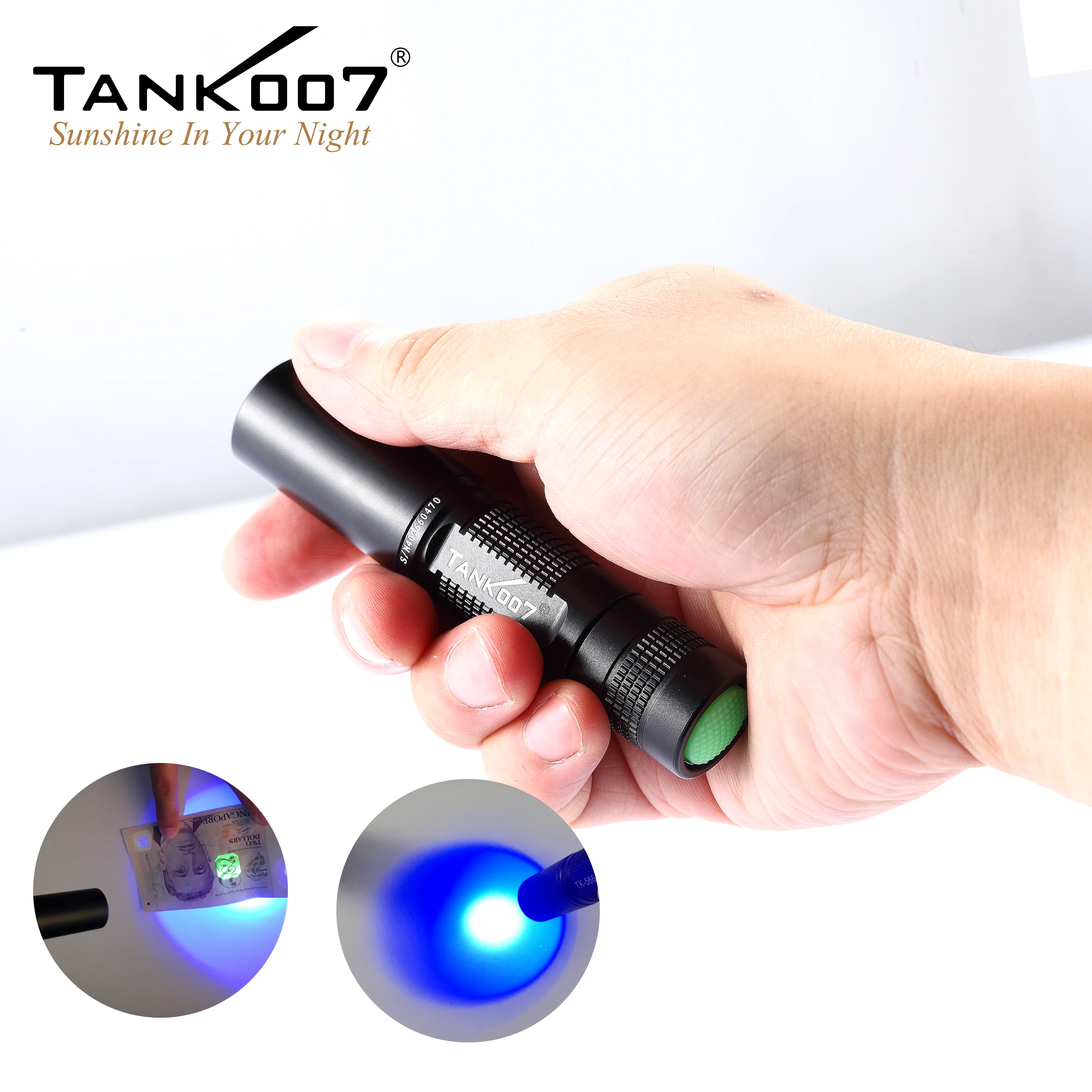 TANK007 профессиональный корейский УФ-фонарик 395nm blacklight фонарик антикварный идентификационный