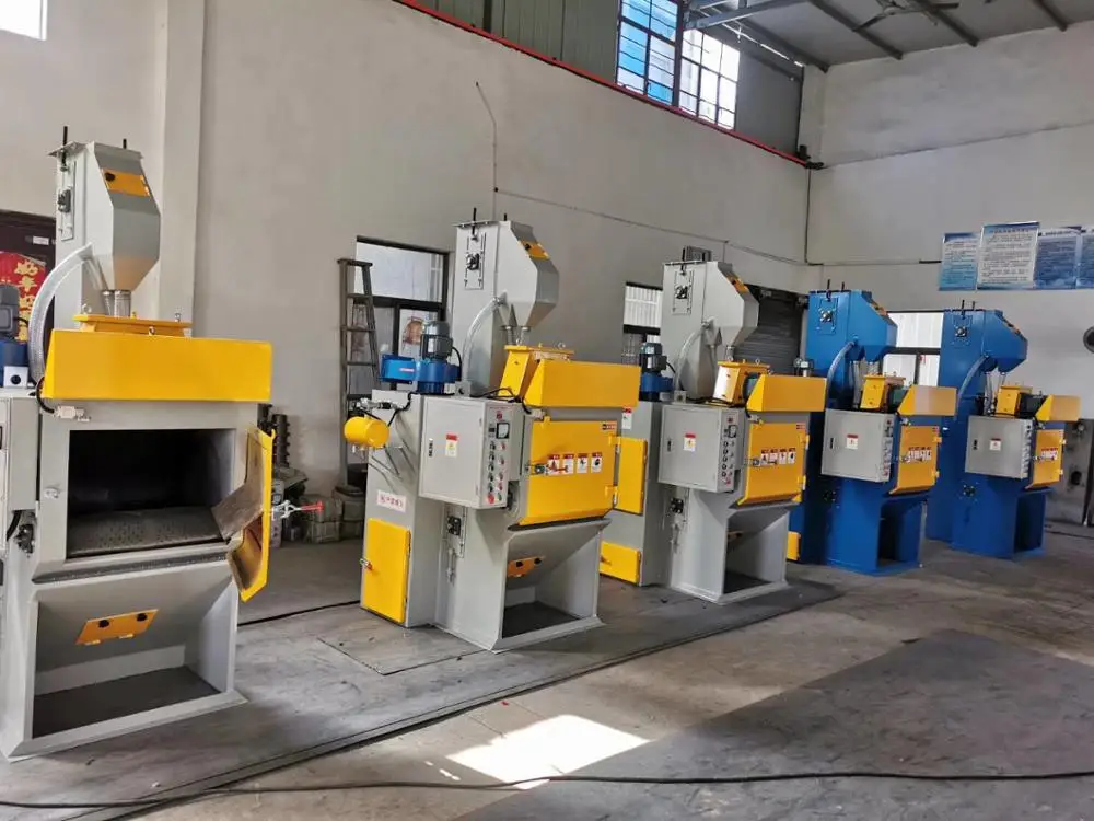 Q324 Crawler Rubber Tumble Type Conveyor Belt Shot Blasting Machine