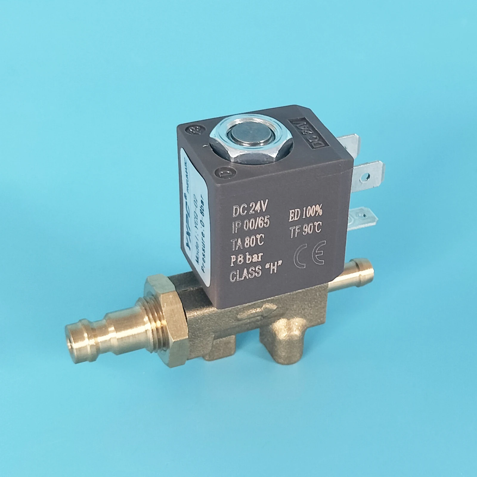 good quality brass direct acting 8mm 6.5mm barb hose 2 way DC24V argon gas welding machine solenoid valve