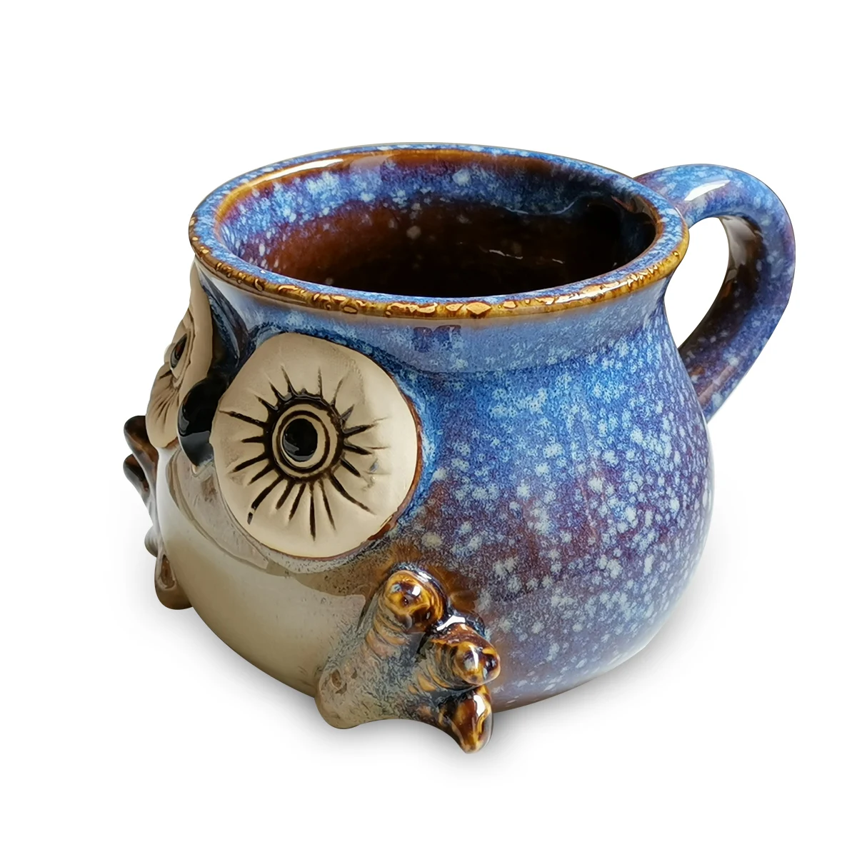 2024 new design ceramic owl design 3d mug 3d inside custom coffee mug3d inside custom coffee mug