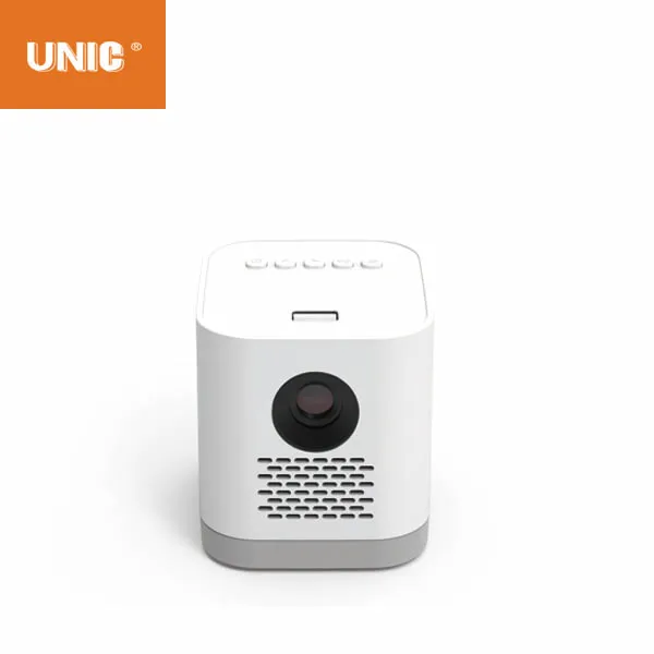 LCOS China Chip projector small size 720P physical resolution tabletop projector wireless with built-in battery for outdoor use