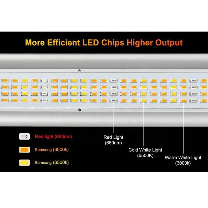 Knob dimming indoor plants lm301h 1000w/600w/800w full spectrum indoor plants led grow light with MW Drivers