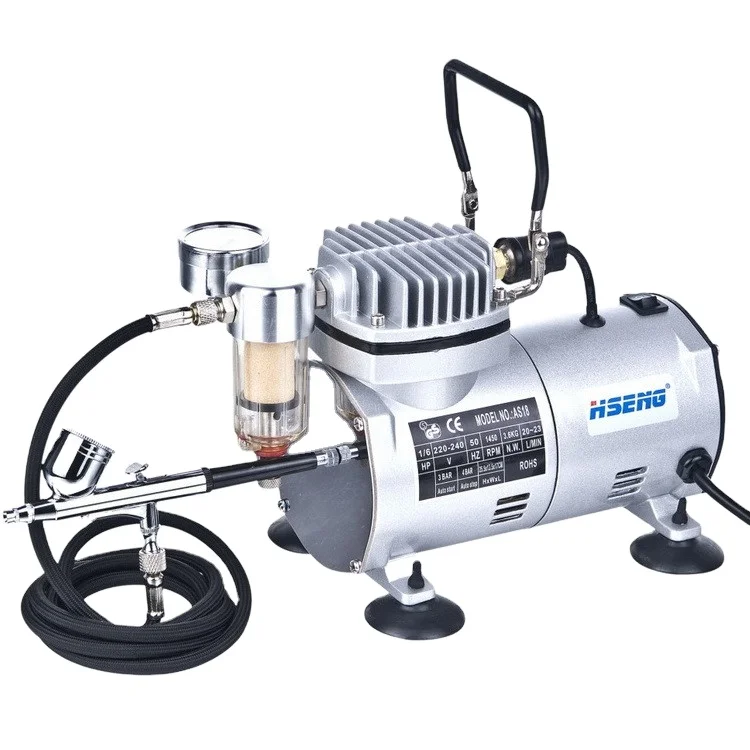AS18K-1 Airbrush Painting Air Compressor airbrush paint for nails Hobby  Airbrush Compressor