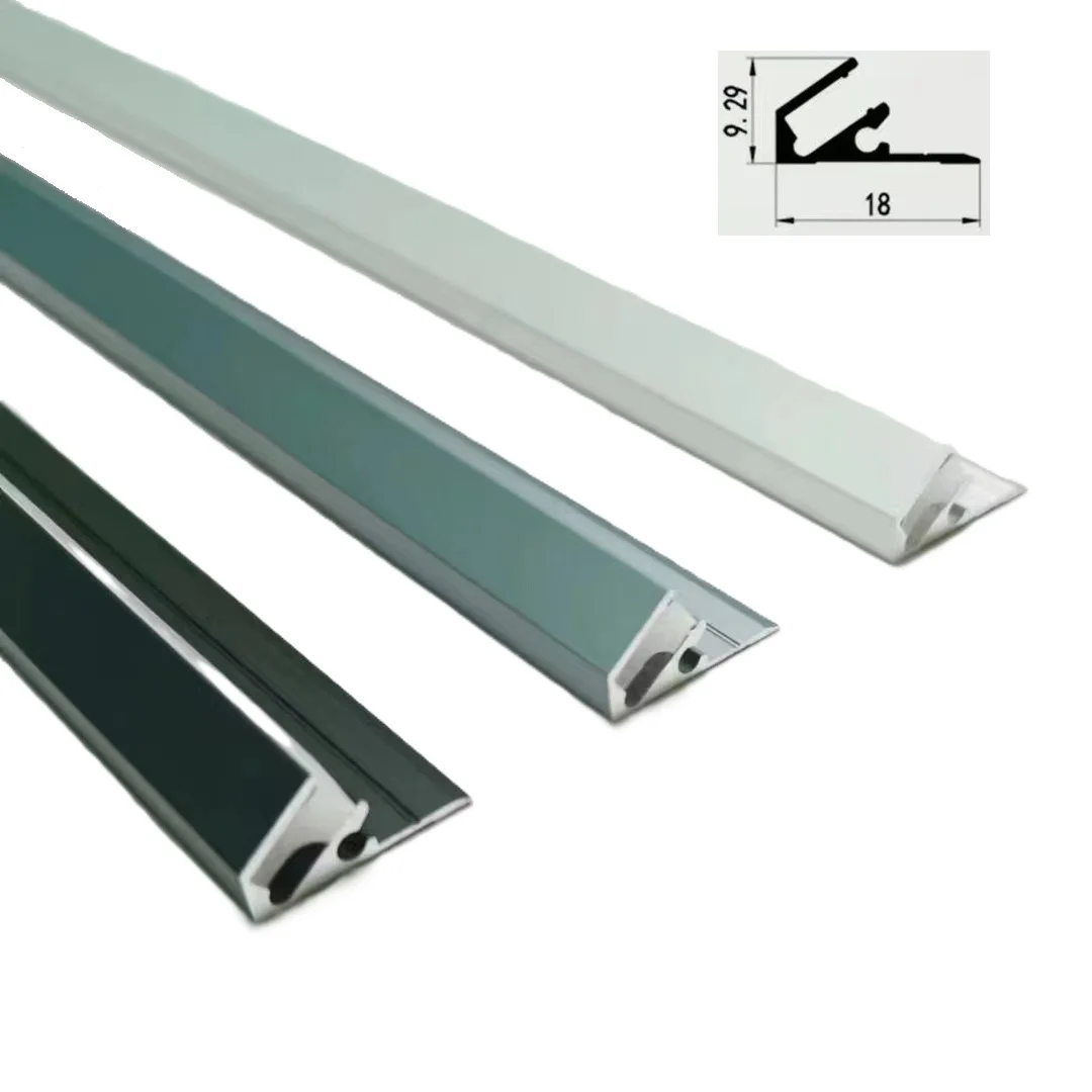 Indoor wardrobe decorative led cabinet corner linear strip light aluminum profile lighting
