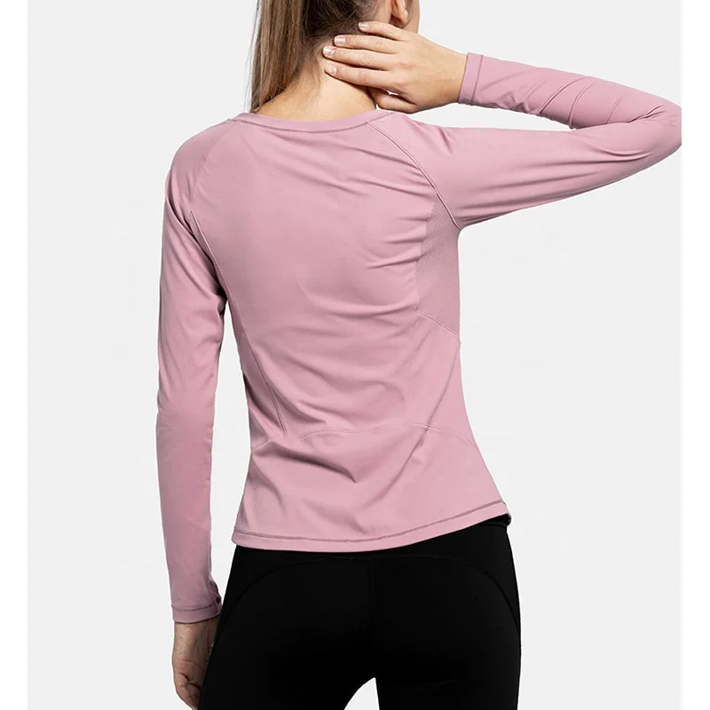 Workout T-Shirts Long Sleeve Running Gym Yoga T-Shirts  Exercise Tops  For Women