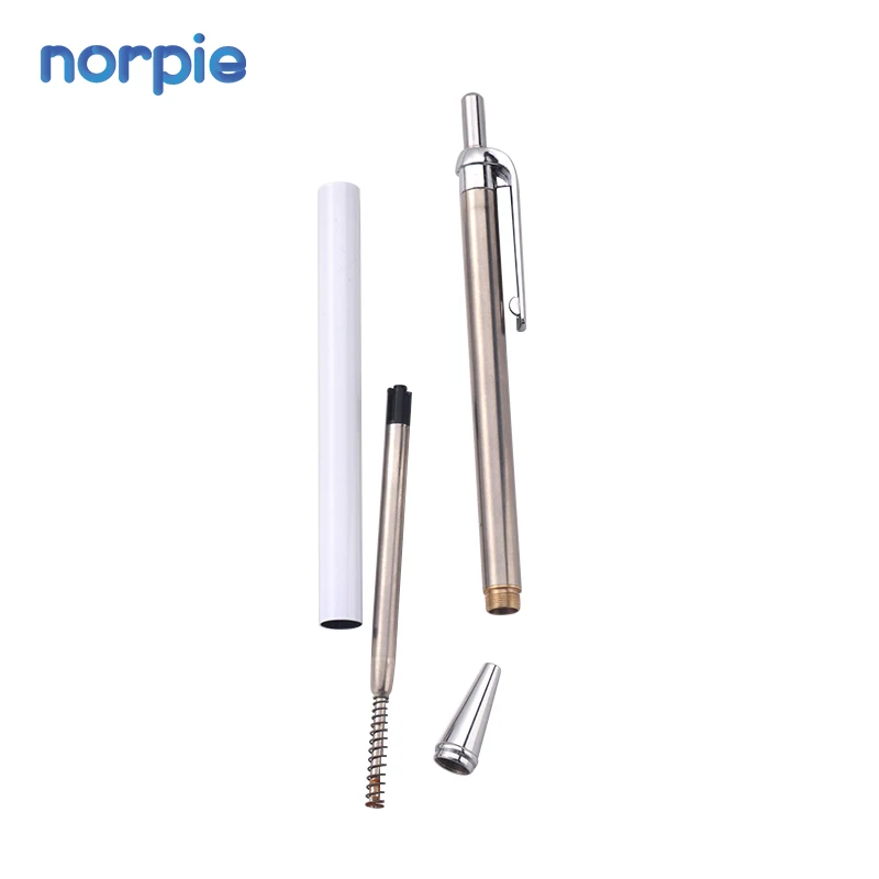 Metal Pen Sublimation Press Retractable Pen with Clip Sublimation Pen