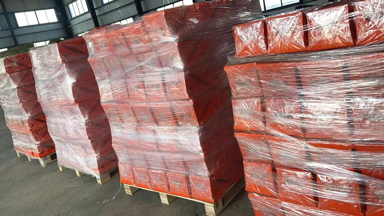 Indonesia hot sales polyurethane wheel chock for mining truck trailer wheel chock