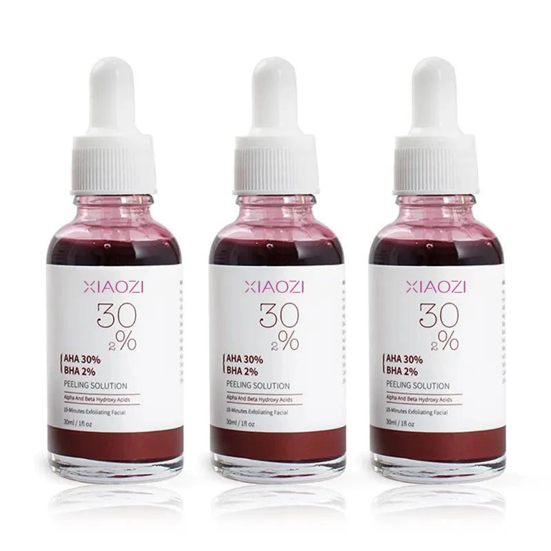 Hot sell Private Label Whitening Skin Care Exfoliating Remove Acne Scars Facial Serum Glycolic AHA 30% BHA 2% Peeling Solution