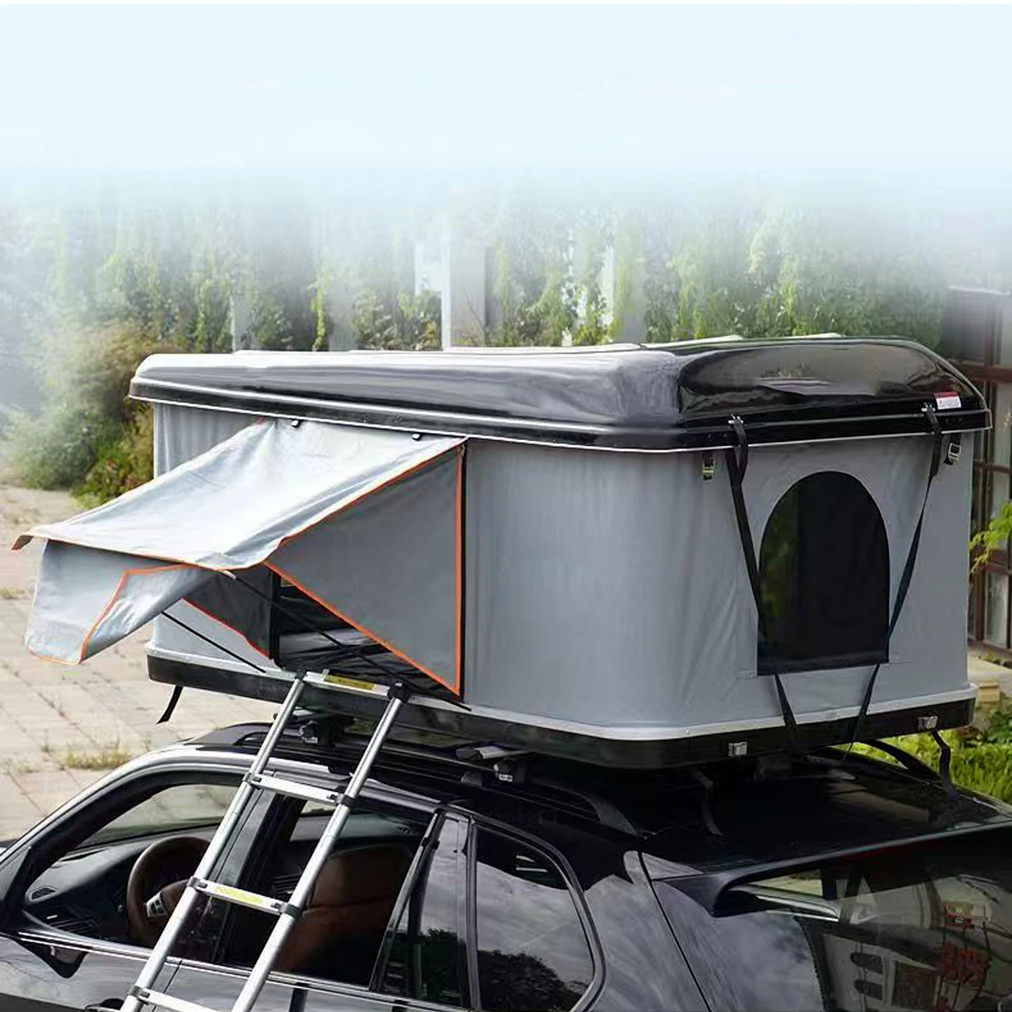 3-4 Person Camper Tent Travel Tents Pop up Cotton Canvas Fabric Roof Tent for Off-road 3-4 Person Camping